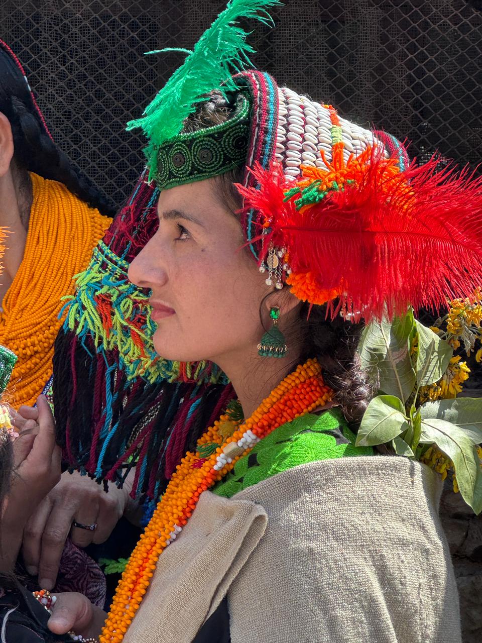Kalasha community celebrating the Phool autumn festival